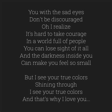 True Colors (w/ lyrics) .